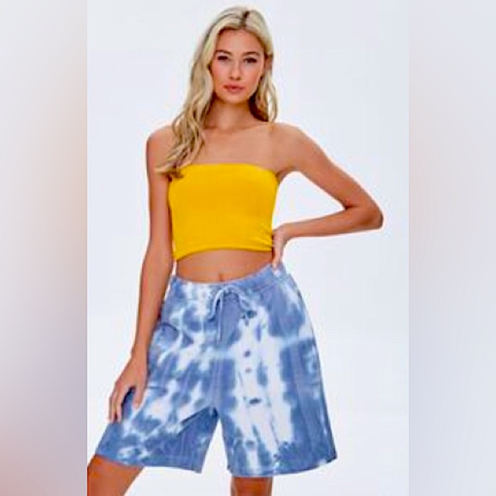 Forever 21 Bleached Drawstring Shorts